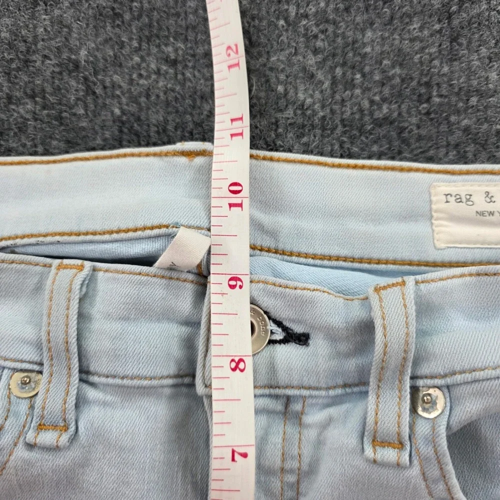 Rag & Bone Skinny Jeans Clean Chaseys Light Wash Denim 29 Blue Womens‎ USA Made